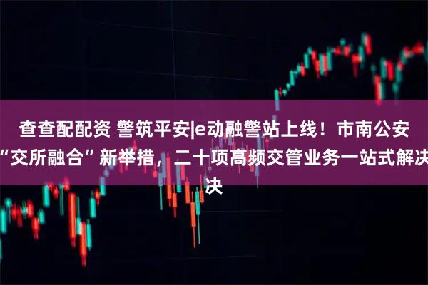 查查配配资 警筑平安|e动融警站上线！市南公安“交所融合”新举措，二十项高频交管业务一站式解决